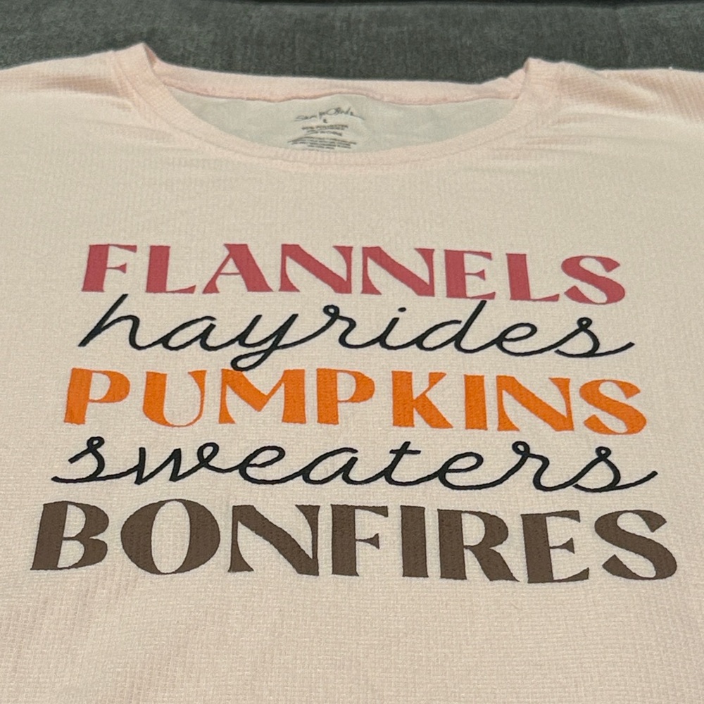Women's Cozy Graphic Pajama Top
